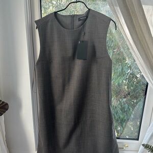 Massimo Dutti Gray Sleeveless Dress